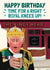Funny Birthday Card - King Charles Coronation - Royal Knees Up created by AbiGoLucky