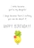 Cute birthday card for your daughter - funny and cute - pineapple card created by Beach Life Studio
