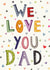 Heartfelt Father's Day Card - We Love You Dad created by Love Lucy Illustration