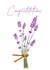 Cute Lavender congratulations card for celebrations created by Iesha Lena