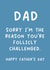Funny Father's Day Card - Follicly Challenged created by Pack a Punch Designs