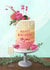 Pretty Birthday Card - 21st - Cake and Prosecco created by Evie Garnett Designs