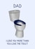 Funny Fathers Day - Birthday Card for Dad - Toilet Joke - Always on the Toilet created by Studio Sage UK