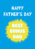 Father's Day Card - Bonus Dad created by size3art