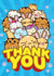 Cute Thank You Card - Hawaii Animals created by Brainbox Candy