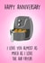 Cheeky Anniversary Card - Air Fryer created by Poppy & Mabel