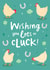 Cute Good Luck Card - Lots of Cluck! - Chicken created by The Cake Thief