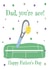 Fun card for tennis loving Dad - Dad, you're ace created by Missycards