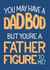 Funny Father's Day Card - Dad Bod Father Figure created by Angelicabydesign