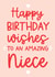 Cute Birthday Card - Amazing Niece created by Word Up Creative