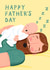 Cute Fathers Day Card - Tired Dad created by Nicola Watson