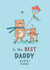 Cute Father's Day card for Daddy - Scooter in park - To the Best Daddy Ever! created by Jenny Seddon