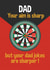 Funny Father's Day Card - Darts created by Kasia Cards