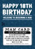 Funny Birthday Card - 18th - Official Man Document created by AbiGoLucky