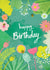 Happy birthday - flowers, plants and bees card created by Pencilface