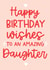 Happy Birthday wishes to an amazing daughter fun and modern card created by Word Up Creative
