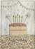 Cute Birthday Cake Card - Textile Craft Card - Embroidered Birthday Cake Card created by Tickle and Thread