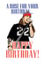An awesome Guns n Roses, Axl rose inspired Birthday card created by The Birthday Songs