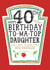 Funny Daughter 40th Birthday Card - Heinz Tomato Ketchup Sauce created by  la la la     Designs