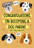 Cute Card For New Dog Owners created by Holly Bushnell Illustration