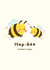 Cute Father's day Card - Bees - Pun - Kawaii - Hap-bee father's day! created by Hannah Patel