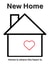 Cute New home card for your friends & family created by Laura Thompson