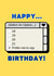 Funny Birthday Card for Him or For Her - Ideal for a friend or family member created by Cheeky Card Co