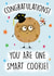 Cute Graduation Card - One Smart Cookie created by Holly Bushnell Illustration
