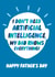 Funny Father's Day Card - Artificial Intelligence created by Brainbox Candy