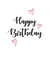 Happy Birthday Card with love hearts for someone special! created by Posted With Pyaar