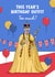 Funny King Charles Coronation Birthday outfit card created by Evie Garnett Designs