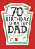 Funny Dad 70th Birthday Card - Heinz Tomato Ketchup Sauce created by  la la la     Designs