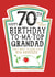 Funny Grandad 70th Birthday Card - Heinz Tomato Ketchup Sauce created by la la la Designs