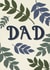 Nature themed card for a special dad created by Katie Walden Illustration