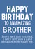 Happy Birthday To An Amazing Brother - Funny Birthday Card For Brother created by Designs By Andy