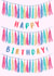 Cute Pink Birthday Card - Bunting created by JZW Studios