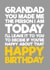 Heartfelt and Funny birthday card for Grandad - you shaped who I am created by Blind Faith