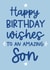 Birthday Card - Amazing Son created by Word Up Creative