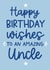 Birthday Card - Amazing Uncle created by Word Up Creative
