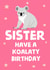 Cute Birthday Card - Koala - Sister created by tea please