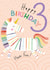 Cute 3rd Birthday card - Unicorn created by Laura Darrington Design Ltd.
