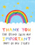 Thank You Card For Teacher - Important Part Of My Story - Rainbow created by Arrow Gift Co