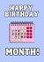 Cute Happy Birthday Card - Pink and Purple - It's Party Time Calendar created by JZW Studios