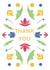 Cute floral thank you card! created by Posted With Pyaar