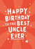 Best Uncle Ever Birthday Card created by Macie Dot Doodles