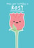 Cute Flower Pun Birthday Card - Kawaii Rose created by Lanther Black