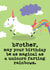Cute and Funny Birthday Card - Magical Unicorn Farting Rainbows - Brother created by Mrs Best Paper Co.