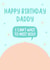 Cute Birthday Card - From The Bump - Daddy created by Blush Boulevard