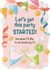 Funny card for a birthday or celebration - Let's get this party started! created by J C Perry