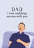 Funny Father's Day card - Movies created by ellavation studio